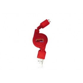 Digital Energy Retractable Micro USB/USB Red Cable