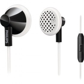 Philips SHE2105BW/28 In-Ear Earbuds with Mic Black/White