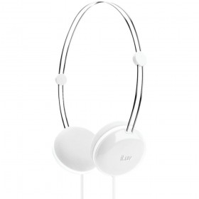 iLuv IHP613WHT Headphone Sweet Coton with Remote,Apple White