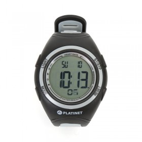 PLATINET PHR207 Sports Calorie Burn Counter Pulse Heart Rate Meter Fitness Running Watch GREY [42249]