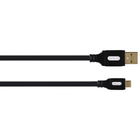 Hama 00127048 AVINITY MICRO USB CABLE GOLD PLATED CL 1 BLK 1.50M