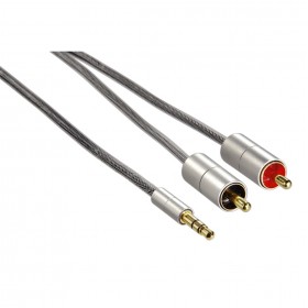 Hama 00080865 ALULINE CABLE, 3.5MM STEREO JACK -2XRCA, 2m