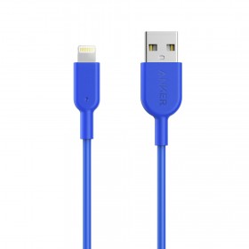 ANKER A8432H31 POWER LINE 2 USB TO LIGHTNING CABLE 3FT, BLUE
