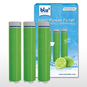 BLU 2724259939109 Ionic Power Filter De-chlorinating Lemon Gel Refill Cartridges 3 Piece Value Pack Lemon ARFLM3P