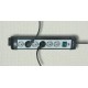 Brennenstuhl 1951760100 Premium-Line extension socket 6-way black/bordeaux 3m H05VV-F 3G1,5 