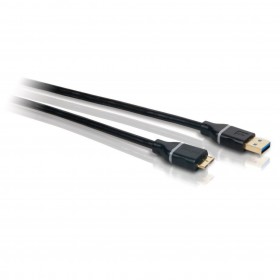 Philips SWU3182N/10  1.8m USB 3.0 A to Micro B Cable (black)