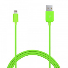 Puro CAPLT1 USB Cable Lightning for iPhone / iPod / iPad 1 m 2,1 A Green, P-CAPLT