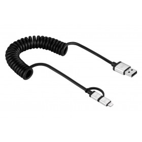 JUST MOBILE DC-189 2-IN-1 LIGHTNING CONNECTORS - 1.8M