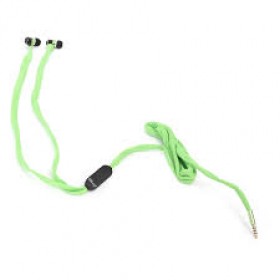 Omega FH2112G FREESTYLE SHOELACE EARPHONES + MIC FH2112 GREEN [42778]