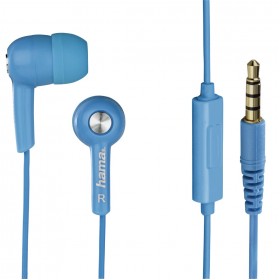 HAMA 00122691 IN-EAR STEREO EARPHONES HK2114, BLUE