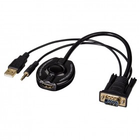 Hama 00083216 VGA WITH AUDIO CABLE TO HDMI™ CONVERTER, 0.3 m