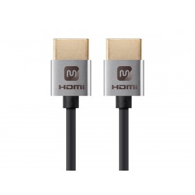 MonoPrice 13581 Ultra Slim Series High Speed HDMI® Cable, 3ft Silver