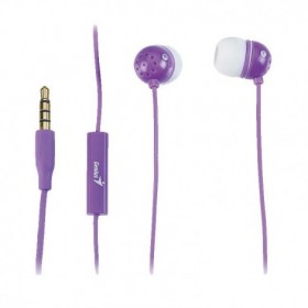 Genius 31710183102  In-Ear Mobile Headset  w/ Mic  (HS-M210) , Purple 