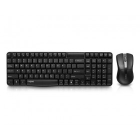 رابو (X1800) لوحة مفاتيح لاسلكية + ماوس لاسلكى, ذو لون أسود