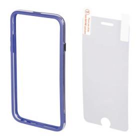 Hama 00135153 EDGE PROTECTOR COVER FOR IPHONE 6 plus and SCREEN Protecto , BLUE