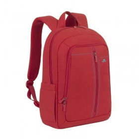 RIVA 7560 CASE LAPTOP CANVAS BACKPACK 15,6 INCH, RED