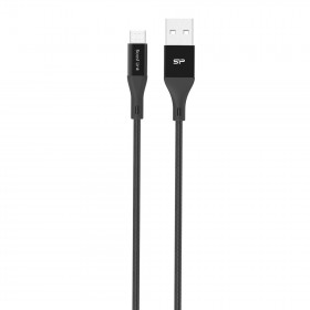 Silicon Power SP1M0ASYLK30AB1K Cable Micro USB Nylon 1m, Black 