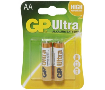 GP 15AU  Ultra Alkaline Battteries (AA) - 2 Pack