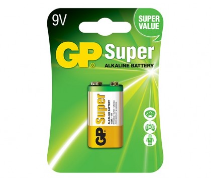 GP 1604A Super AlKaline 9 Volt Battery - 1 Pack