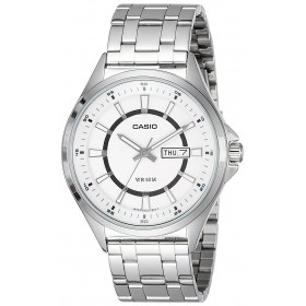 Casio MTP-E108D-7A+K Enticer Analog White Dial Men Watch