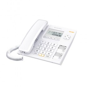 ALCATEL T56 PHONE WITH CALLER ID, WHITE