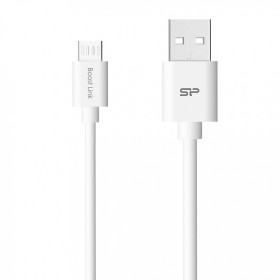 SILICON POWER SP1M0ASYLK10AB1W CABLE MICRO USB BOOST LINK PVC, WHITE