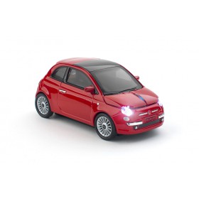 Click Car CCM660493 Mouse FIAT 500 Wireless Optical Mouse, Red