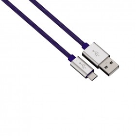 Hama 00080513 Color Line Charging/Sync Cable, micro USB, aluminium, 1 m, blue