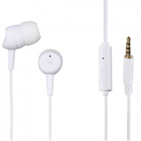HAMA 00137436 BASIC IN-EAR HEADSET/MIC, WHITE