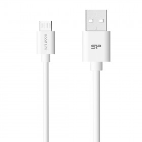 SILICON POWER SP1M0ASYLK10AB1W CABLE MICRO USB BOOST LINK PVC, WHITE