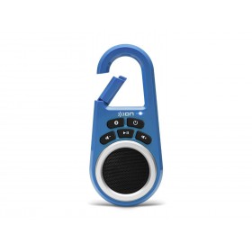 ION ISP29BL Clipster Portable Bluetooth Speaker with Built-in Clip Blue
