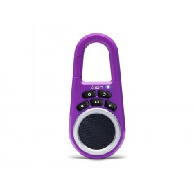 ION ISP29PU Clipster Portable Bluetooth Speaker with Built-in Clip Purple