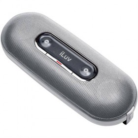 iLuv iSP100SIL Mini Portable Speaker for MP3 Players and iPod (Silver)
