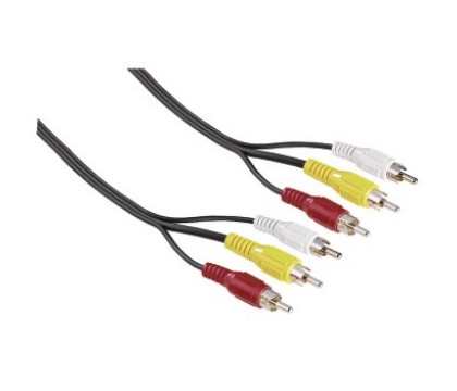 Hama 2 m 3 RCA TO 3 RCA Video Cable